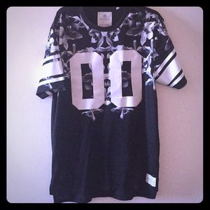 Black floral Jersey